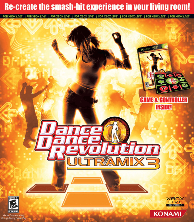 Dance Dance Revolution Ultramix 3 Bundle box art for Xbox